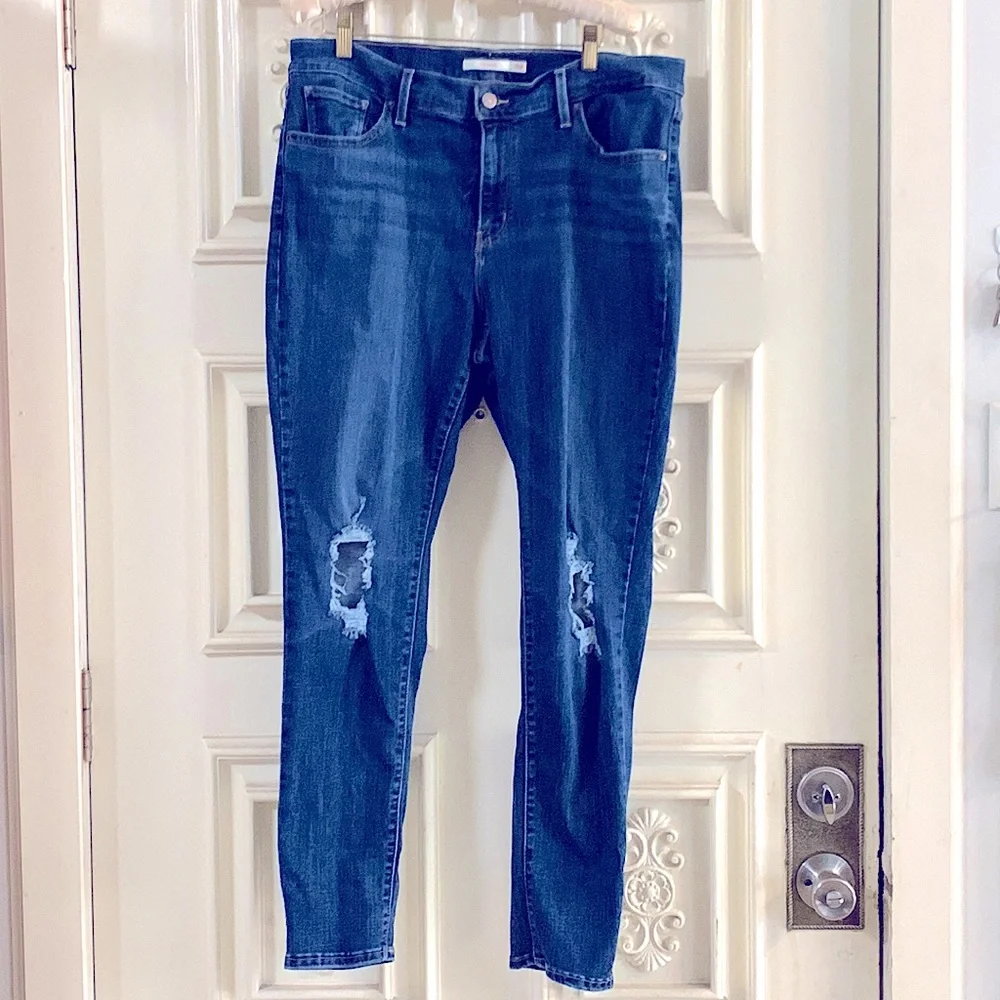 🎉HP🎉🆕»—Levi’s®sculpt—»711 Skinny MidRise Ultimate Look-Amazing Jeans SOLD OUT - Picture 2 of 16
